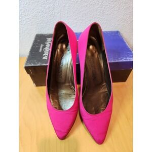 Yves Saint Laurent YSL Pink Pointed Toe Pumps Classic Heels Size US 7‎